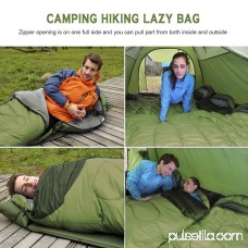 Portable Waterproof Sleeping Bag for Camping Large Single Sleeping Bag for Adults Super Warm & Soft Sleeping Bag for Hiking,Blue ,Green,Red